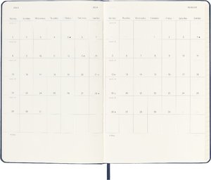 Moleskine 12 Monate Wochen Notizkalender 2024, Large/A5, Saphir