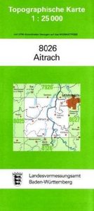 Topographische Karte Baden-Württemberg Aitrach