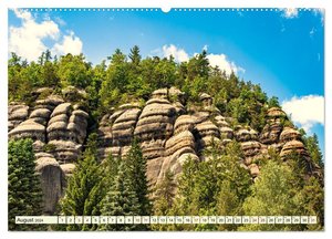 Zittauer Gebirge-Urlaubsromantik und Wanderparadies (hochwertiger Premium Wandkalender 2024 DIN A2 quer), Kunstdruck in Hochglanz