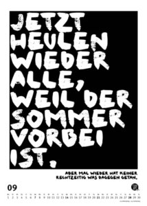 Sprüche-Kalender 2025 – Typo-Kalender von FUNI SMART ART – Poster-Format 50 x 70 cm