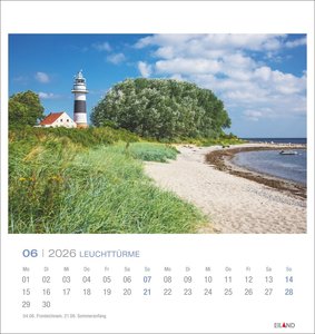 Leuchttürme Postkartenkalender 2026