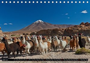 Bolivien Andenlandschaften (Tischkalender 2021 DIN A5 quer)