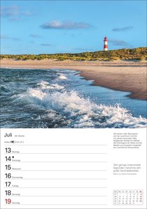 Sylt Wochenplaner 2026 - Eine Reise in 53 Bildern
