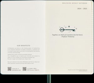 Moleskine Harry Potter Alohomora 18 Monate Wochen Notizkalender 2024/2025, L/A5