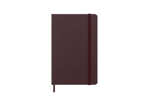 Moleskine 12 Monate Wochen Notizkalender 2024, Pocket/A6, Burgundrot