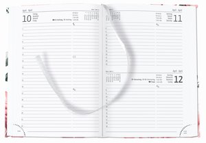 Buchkalender Style Roses 2023 - Büro-Kalender A5 - Cheftimer - 1 Tag 1 Seite - 352 Seiten - Rose - Alpha Edition