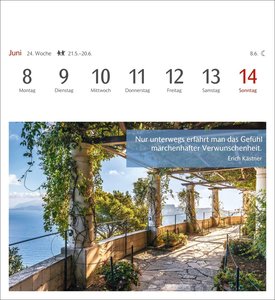 Momente des Glücks Postkartenkalender 2026 - Wochenkalender mit Zitaten, mit 53 Postkarten