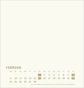 Premium-Bastelkalender gold mittel 2026
