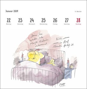 Gaymann: voll entspannt Premium-Postkartenkalender 2024. Die legendären Hühner in einem Wochen-Kalender zum Aufstellen. Yoga und Achtsamkeit mit dem Federvieh in einem Tischkalender.