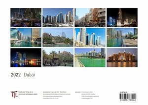 Dubai 2022 - White Edition - Timokrates Kalender, Wandkalender, Bildkalender - DIN A4 (ca. 30 x 21 cm)