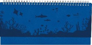 Tisch-Querkalender Nature Line Ocean 2023 - Tisch-Kalender - Büro-Kalender quer 29,7x13,5 cm - 1 Woche 2 Seiten - Umwelt-Kalender - mit Hardcover