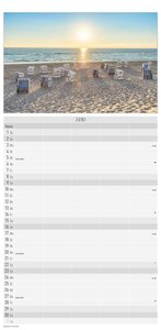 Familienplaner Seeblick 2025 - Familien-Timer 22x45 cm - mit Ferienterminen - 5 Spalten - Wand-Planer - mit vielen Zusatzinformationen - Alpha Edition
