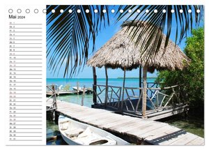 Traumstrände in der Karibik (Tischkalender 2024 DIN A5 quer), CALVENDO Monatskalender