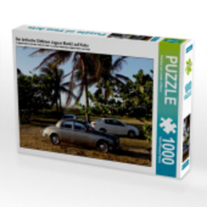 CALVENDO Puzzle Der britische Oldtimer Jaguar Mark2 auf Kuba 1000 Teile Puzzle quer