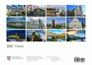 Florenz 2022 - White Edition - Timokrates Kalender, Wandkalender, Bildkalender - DIN A4 (ca. 30 x 21 cm)