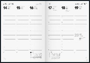 Wochenkalender Modell 796, 2023, Balacron-Einband blau