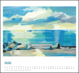 Mit Kat Menschik an der Ostsee 2023 - Kunstkalender - Spiralbindung - Format 38 x 35,5 cm
