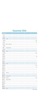 Foto-Bastel-Familienplaner 2024 - Bastelkalender zum Aufhängen - 19,5x45 cm - datiert - mit 5 Spalten - Fotokalender - Familienkalender - Wandkalender