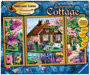 Ravensburger Malen nach Zahlen 28982 - Zauberhaftes Cottage – ab 14 Jahren