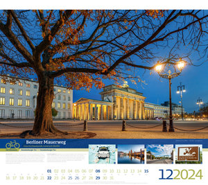 Deutschlands schönste Radfernwege Kalender 2024