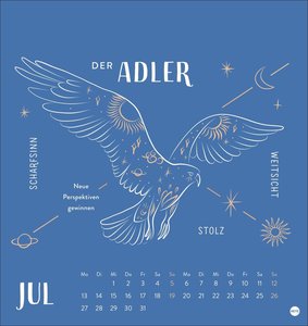Krafttiere Postkartenkalender 2026