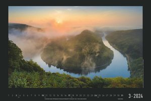 Naturlandschaften Deutschlands 2024 - Bildkalender 49,5x33 cm - die schönsten Landschaftsbilder Deutschlands - Wandkalender - Wandplaner