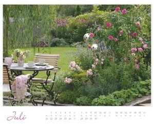 Im Rosengarten 2025 - DUMONT Garten-Kalender - Querformat 52 x 42,5 cm - Spiralbindung