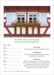 Bauernweisheiten Wochenkalender 2025 - Bauernregeln, Brauchtum, Gartentipps, Haushaltstipps