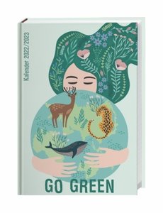 Go Green 17-Monats-Kalenderbuch 2023