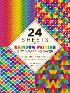 24 Sheets of Rainbow Patterns Gift Wrapping Paper: High-Quality 18 X 24" (45 X 61 CM) Wrapping Paper