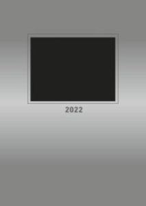 Foto-Bastelkalender silber 2022 - Do it yourself calendar A4 - datiert - Kreativkalender - Foto-Kalender - Alpha Edition