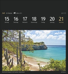 Weltreisen Postkartenkalender 2024. Jede Woche ein neues Traumziel im Postkartenformat. Fotokalender zum Aufstellen oder Aufhängen mit 53 Postkarten