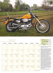 Motorräder & Routen 2025 - Broschürenkalender - mit Schulferientabelle - Format 42 x 29 cm