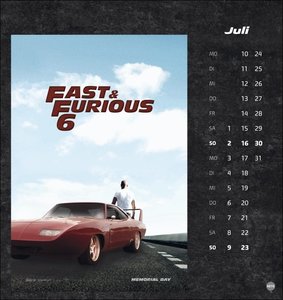 Fast & Furious Postkartenkalender 2023