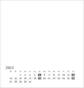 Premium-Bastelkalender weiß mittel 2026