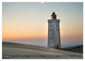 Rubjerg Knude Fyr - Ein Leuchtturm auf Abwegen (Wandkalender 2024 DIN A2 quer), CALVENDO Monatskalender