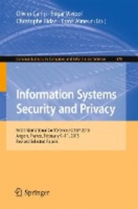 Information Systems Security and Privacy