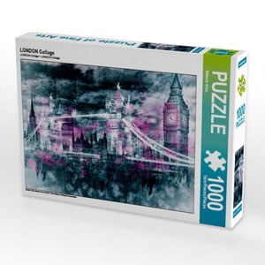 CALVENDO Puzzle LONDON Collage 1000 Teile Puzzle quer