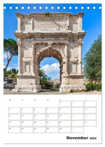 Rom - Kunst, Kultur und Geschichte (Tischkalender 2024 DIN A5 hoch), CALVENDO Monatskalender