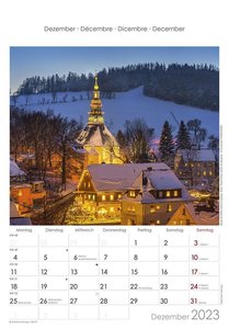 Sachsen 2023 - Bild-Kalender 23,7x34 cm - Regional-Kalender - Wandkalender - mit Platz für Notizen - Alpha Edition