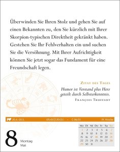 Skorpion Sternzeichenkalender 2023