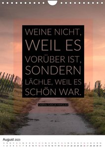 ABSCHIEDE NEUE WEGE GEHEN  Weisheiten und Zitate (Wandkalender 2023 DIN A4 hoch)