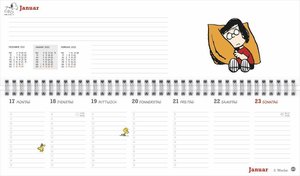 Peanuts Wochenquerplaner Kalender 2022