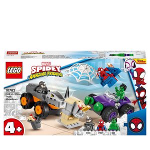 LEGO® Marvel 10782 - Spidey, Amazing Friends, Hulks und Rhinos Truck-Duell, Spielset, 110 Teile