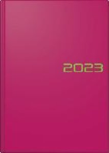 Tageskalender Modell 795, 2023,  Balacron-Einband pink