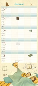 Die kleine Hummel Bommel Familienkalender 2025 – Familienplaner mit 5 Spalten – Format 22 x 49,5 cm – Von Britta Sabbag & Maite Kelly – Illustriert von Joëlle Tourlonias