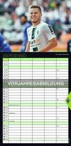 Borussia Mönchengladbach 2024 - Familien-Planer - Fan-Kalender - Fußball-Kalender - 22x45 - Sport