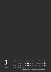 Bastelkalender 2023 schwarz A4. Blanko-Kalender zum Basteln und Bemalen mit extra Titelblatt für eine persönliche Gestaltung. Foto- und Bastelkalender 2023