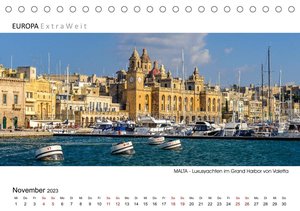 MALTESISCHE IMPRESSIONEN - Panoramabilder (Tischkalender 2023 DIN A5 quer)