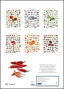 Food 2023 - Bildkalender 50x70 cm - mit kurzen Beschreibungen zu den Obst- und Gemüsesorten - Küchenkalender - Dumont - Posterkalender